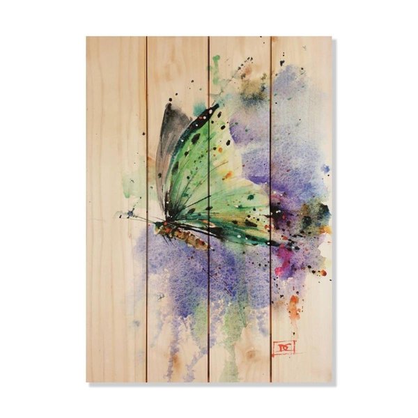 Wile E. Wood 14 x 20 in. Crousers Green Butterfly Wood Art WI87071